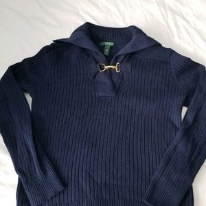 Ralph Lauren Navy Sweater Size L